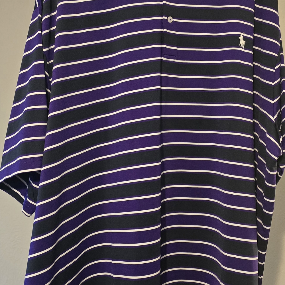 Polo by Ralph Lauren Men's Purple Striped Shirt